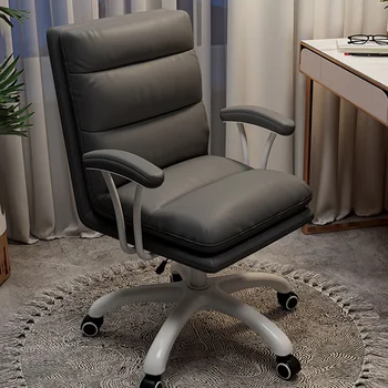 Офисное кресло для руководителей с высокой спинкой, подушка для спины, Поясничная поддержка, Дизайнерское офисное кресло для игр, Поворотная мебель Sillas De Oficina