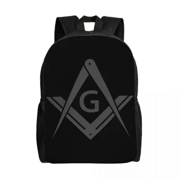 Персонализированные рюкзаки с логотипом масона, женская и мужская мода, сумка для книг, школьный колледж, Масонские сумки для масонства