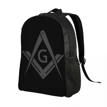 Персонализированные рюкзаки с логотипом масона, женская и мужская мода, сумка для книг, школьный колледж, Масонские сумки для масонства Изображение 2