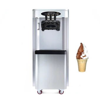 Полностью автоматическая коммерческая машина для производства мороженого с тремя вкусами пломбира
