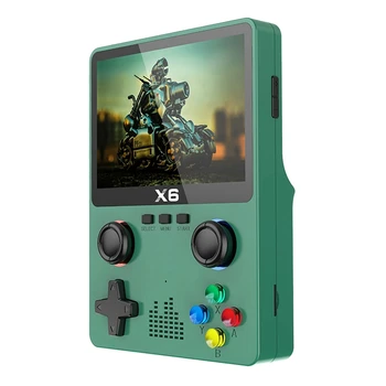 Портативный игровой плеер X6 с 3,5-дюймовым IPS экраном, 11 симуляторов, игровая приставка GBA, Подарки для детей