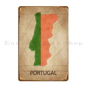 Португалия Металлическая Табличка Забавное Украшение Гаража Печать Стены Пещеры Жестяной Знак Плакат
