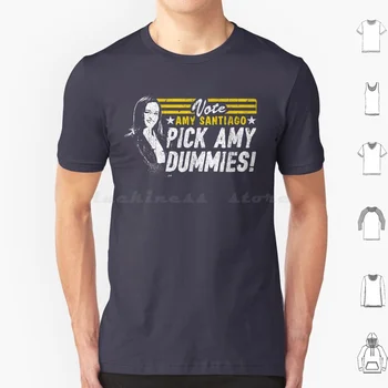 Проголосуйте за Футболку Amy Dummies Большого Размера из 100% Хлопка Boyle Brooklyn 99 Brooklyn Джейк Перальта Капитан Холт Brooklyn99 Сантьяго Терри