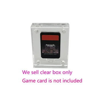 Прозрачная акриловая защитная коробка для хранения игровых карточек Switch NS с магнитной крышкой Коробка для игровых дисплеев 1 слот для карт