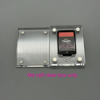 Прозрачная акриловая защитная коробка для хранения игровых карточек Switch NS с магнитной крышкой Коробка для игровых дисплеев 1 слот для карт Изображение 2