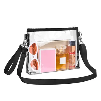 Прозрачные сумки через плечо, женские соломенные сумки из прозрачного ПВХ, сумка через плечо из искусственной кожи для девочек, женская сумочка, Брендовые дизайнерские сумки Изображение 2