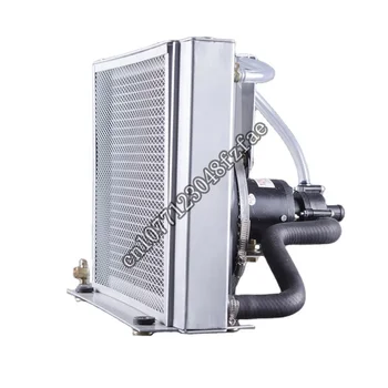 производитель высокоэффективный промышленный теплообменник 12 В водяной радиатор с вентилятором Изображение 2