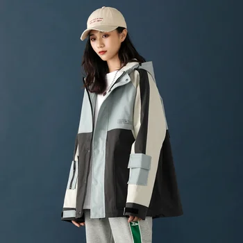 Рабочая куртка женская весна 2020, новая Корейская Короткая свободная куртка BF, красивая весенняя куртка, Топ ins, модная куртка, мужская одежда