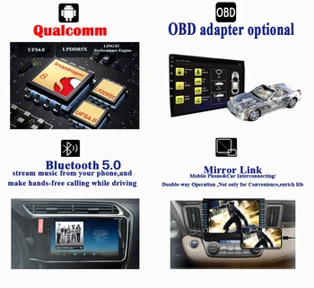 Радио Мультимедийный видеоплеер Qualcomm Android для Mitsubishi ASX 1 2010 2011 2012-2016 Автомобильный 2 Din DVD Carplay Авто Стерео GPS Изображение 2
