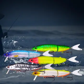 Рыболовная Приманка Bait Premium 2-сочлененная Бионическая Жесткая Приманка Swimbait с Двойными Крючками для реалистичной Медленной Ловли в Пресной воде Изображение 2