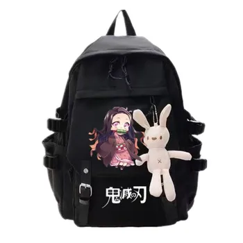 Рюкзак аниме Ghost Slayer Для подростков, Школьная сумка для студентов, Дорожная сумка для книг, карманные рюкзаки для девочек И мальчиков