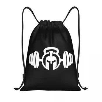 Рюкзак на Шнурке с Логотипом Spartan Gym, Спортивная Спортивная Сумка для Женщин, Мужчин, Бодибилдинга, Фитнеса, Тренировки Мышц, Рюкзак