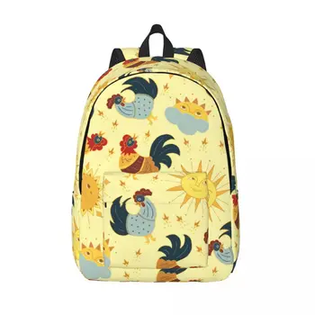 Рюкзак с рисунком восходящего петуха, Мужской Рюкзак для школьников, Женский Рюкзак для ноутбука большой емкости