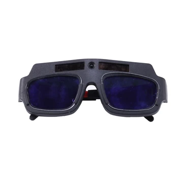Сварочная маска с автоматическим затемнением на солнечных батареях, 2 шт., шлем, защитные очки, очки сварщика, дуговые противоударные линзы для защиты глаз Изображение 2