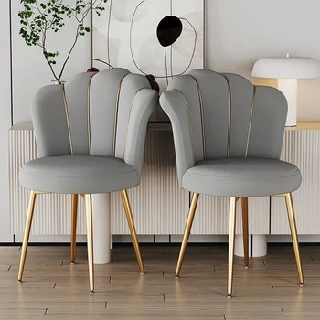 Столовые стулья в скандинавском стиле с акцентом в гостиной, роскошные эргономичные обеденные стулья, Дизайнерский салонный набор мебели для дома Sala Da Pranzo Изображение 2