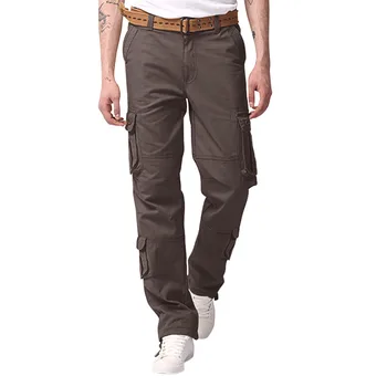 Тактические брюки-карго, мужские износостойкие брюки в стиле милитари с несколькими карманами, для тренировок на открытом воздухе, для пеших прогулок, Рыбалки, повседневные свободные мужские брюки