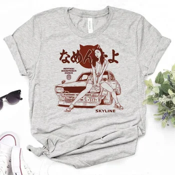 Топы Y2k женская летняя уличная одежда японская футболка одежда аниме для девочек