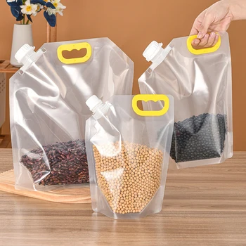 Упаковочный пакет для хранения свежих продуктов, защищенный от насекомых, Влагостойкий Кухонный герметичный портативный 5/10 шт. зерна    Изображение 2