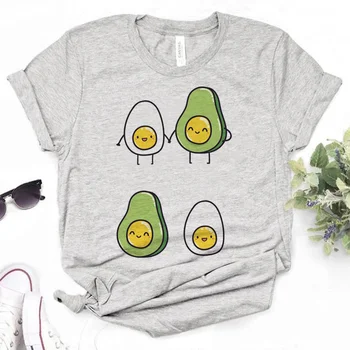 Футболка с авокадо женская графическая аниме Y2K футболка женская манга дизайнерская одежда с комиксами