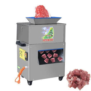Хит продаж, коммерческая ресторанная Мини-портативная автоматическая машина для нарезки мяса ломтиками На слайсер Cube Dice