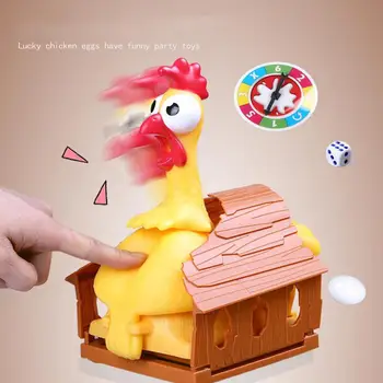 Хитрая Курица Откладывает Яйца Забавная Игрушка Интерактивная Настольная Игра Изображение 2