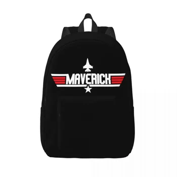 Холщовый рюкзак Top Gun Maverick для мужчин и женщин, водонепроницаемая сумка для студенческой пленки, сумки для книг с принтом