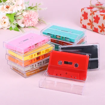 1 комплект Стандартного кассетного цветного магнитофона с магнитной аудиокассетой на 45 минут, прозрачный ящик для хранения речи и музыки Изображение 2