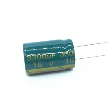 10 шт./лот 3300uf16V Низкоомный/Импедансный высокочастотный алюминиевый электролитический конденсатор размером 13*20 16V 3300uf 20%