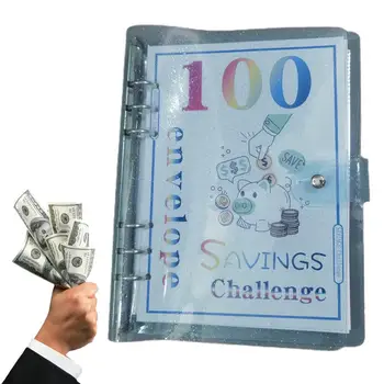100 Органайзер для переплета конвертов Money Challenge Binder Бюджетный набор для переплета Money Challenge Экономия конвертов