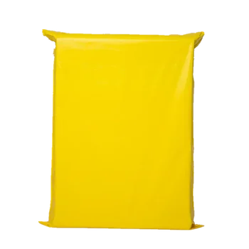 100 шт Желтый Экспресс-пакет Плотная логистическая упаковка Пластиковые пакеты Эластичная Водонепроницаемая упаковка для почтовых пакетов Изображение 2