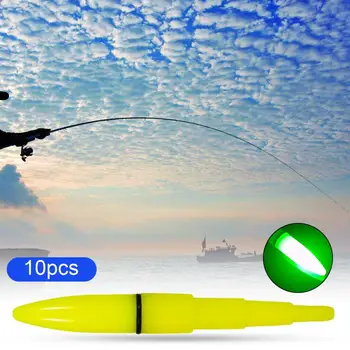 10шт ABS Поплавок Glow Stick Хороший эффект Универсальный рыболовный светящийся стержень Универсальный портативный мини поплавок Glow Stick для рыбалки
