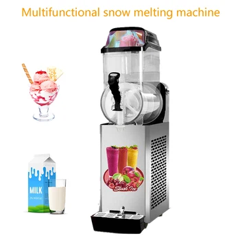 220 В Машина для таяния снега в 1 баке Электрическая Автоматическая машина для приготовления сока из мягкого льда, слякоти, песка, чая со льдом коммерческого использования