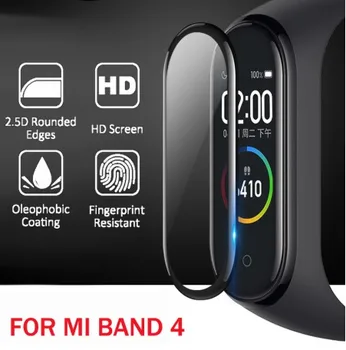 3D Защитное стекло для Xiaomi mi band 4 5 стеклянная пленка для Mi band5 Смарт-ремешок для часов 4 5 Мягкая Защитная пленка для экрана mi band 4
