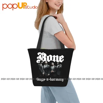 Bone Thugs-N-Harmony, рэп-Концертный тур 90-х, Y2K 2000-х, Сумки, Портативная хозяйственная сумка большой емкости Изображение 2