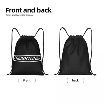 Freightliner Рюкзак на шнурке Женский мужской спортивный рюкзак для спортзала, портативная сумка для тренировок, сумка Изображение 2