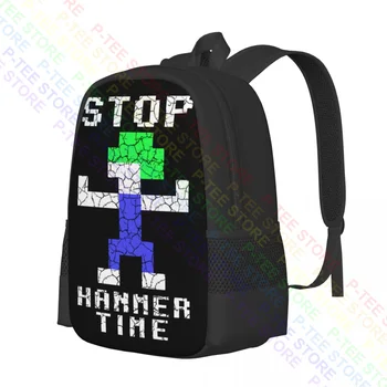 Lemmings Hammer Time -геймер видеоигр, геймер-гик, ботаник LemmingBackpack, портативная сумка для покупок большой емкости Изображение 2