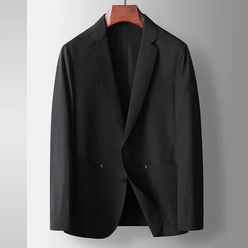 Z594- 2023 Костюм мужской тонкий повседневный солнцезащитный, эластичный маленький костюм весна-осень single west jacket Изображение 2