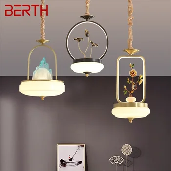 · Новый подвесной светильник BERTH, современные креативные латунные светильники, декоративные светодиодные светильники для домашней лестницы, столовой