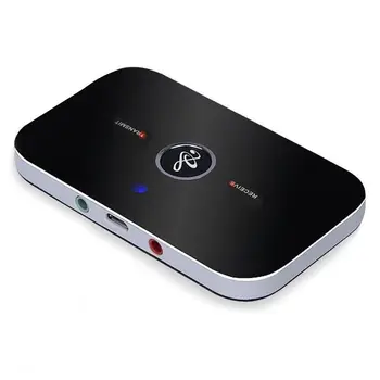 Аудиоадаптер Bluetooth-Передатчик и приемник Bluetooth 4.1, Автомобильный комплект Беспроводного аудиоадаптера 2 В 1 3,5 мм для телевизора/домашнего кинотеатра.