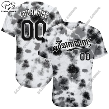 Бейсбольная рубашка PLSTAR COSMOS с пользовательским названием, 3D-печать, Градиентный рисунок граффити, Летняя Свободная Тонкая коллекция унисекс 1 Изображение 2