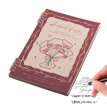 Блокнот с отрывными листами на 60 листов, Многоразовый журнал путешествий, Романтическая папка в розовой обложке B5, дневник для планирования дневника