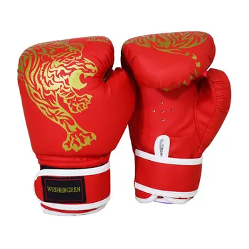 Боксерские Перчатки Red Flame Hutu Для Взрослых И Детей, Мультяшные Перчатки Sanshou Для Боксерских Тренировок, Перчатки И Чехлы Для Кулаков