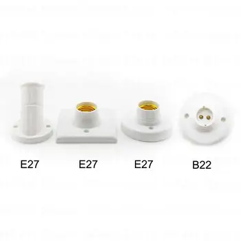 Винтовое основание лампы E27 B22 Держатель лампы, гнездо для розетки, адаптер для розетки, Защелкивающийся адаптер для лампы, конвертер B4 Изображение 2