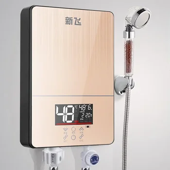 Водонагреватель Xinfei 220V Мгновенный электрический водонагреватель постоянной температуры Бытовая ванна Душ Небольшой нагреватель мгновенного нагрева Изображение 2