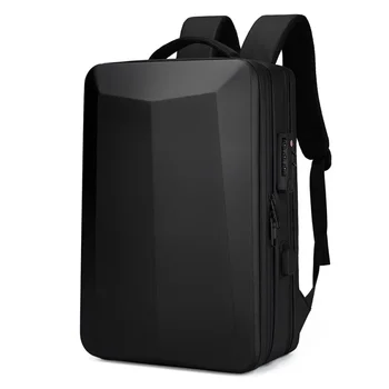 Деловой рюкзак для мужчин, сумка для ноутбука в твердом корпусе, противоугонный Водонепроницаемый рюкзак для студентов, костюм для компьютеров большой емкости, размер 15,6.