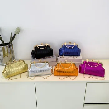 Дизайнерские вечерние сумки через плечо для женщин, винтажная серебряная маленькая сумочка, женская роскошная сумка-мессенджер для женщин, сумка-тоут с каменным узором