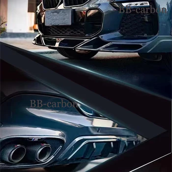 Для BMW X6 Обвес из настоящего углеродного волокна, диффузор заднего бампера, маска для хвостового горла, бесплатная доставка Изображение 2