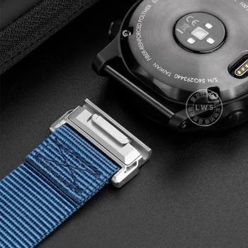 Для Garmin ремешок для часов Fenix7X Fengix5X Fengix6X нейлоновый женский быстроразъемный ремешок для часов для мужских браслетов Холщовый браслет Изображение 2