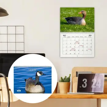 Ежемесячный настенный календарь с животными, Годовой график, настенный планировщик, Годовой график повышения эффективности жизни, настенный планировщик для Изображение 2