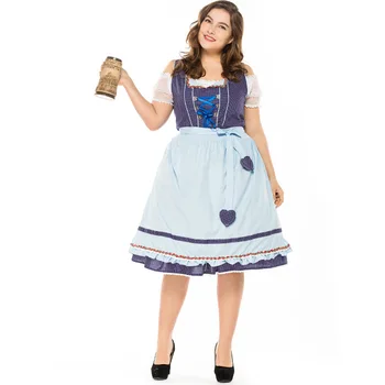 Женская Историческая одежда, Традиционные платья, Средневековая повязка, Народный костюм, Танцевальные платья для косплея Beer Girl, S-XXXL Изображение 2